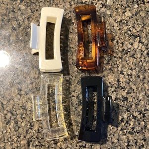 4 square claw clips